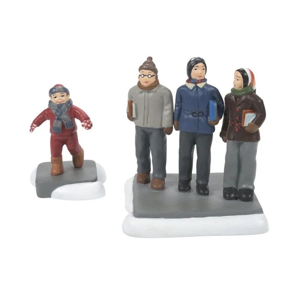 Dept 56 C'MON GUYS, WAIT UP A Christmas Story Village 6009757 NEW SCHWARTZ